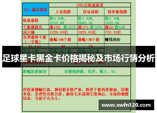 足球星卡黑金卡价格揭秘及市场行情分析